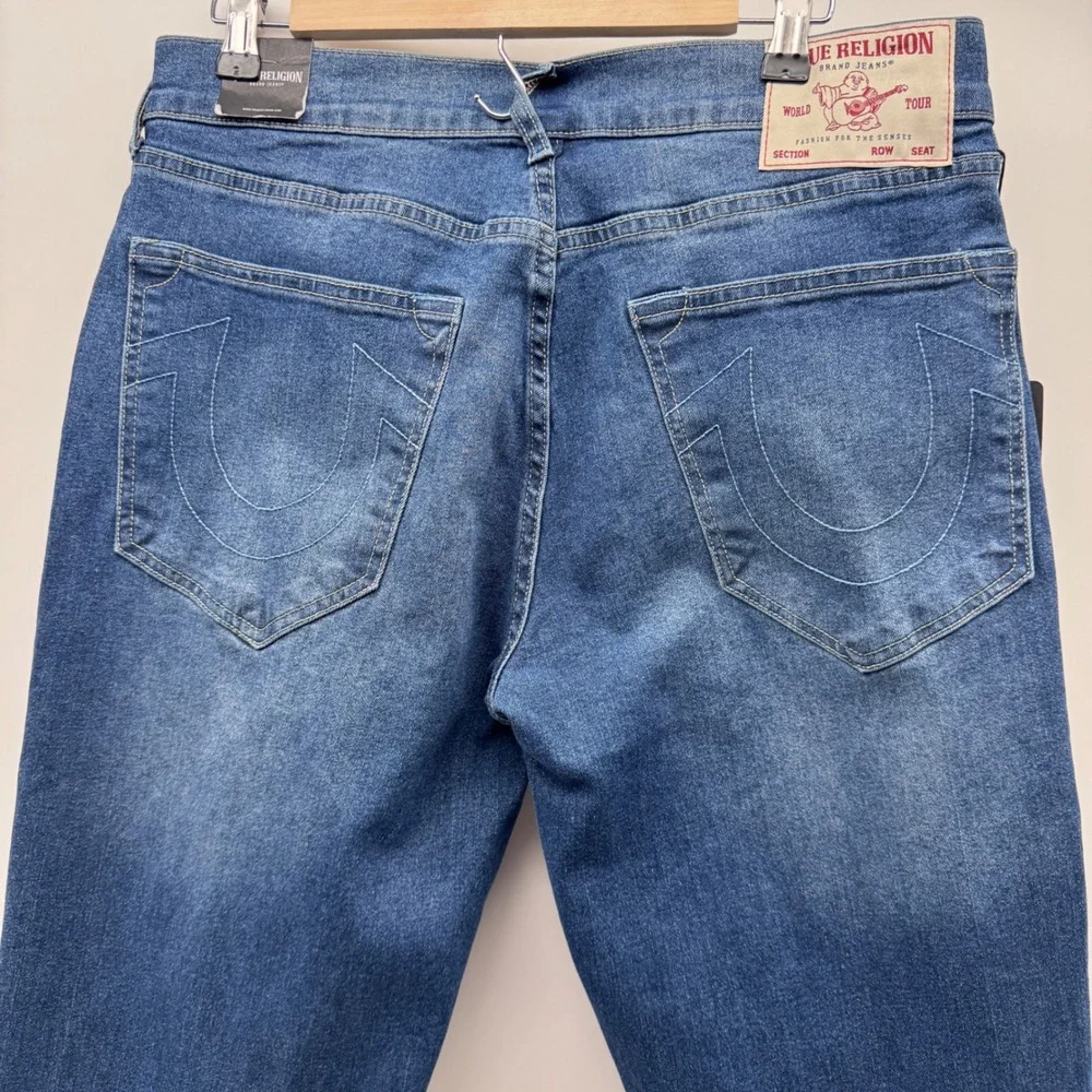 True Religion Bobby Relaxed Baggy Jeans Mens 29x32 Blue New With Tags